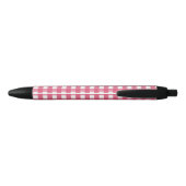 Cerise gingham zwarte inkt pen (Achterkant)