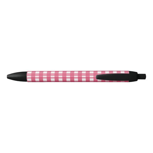 Cerise gingham zwarte inkt pen (Achterkant)