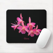 Cerise, Hot Pink, Red, Orchids Black Muismat (Met muis)