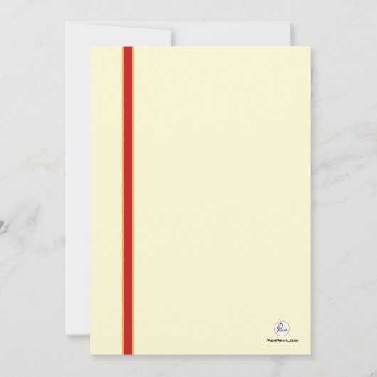 Cerise Invitation Kaart (Achterkant)