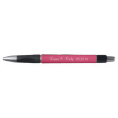 Cerise Personalized Wedding Favors Pen (Voorkant)