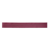 Cerise Pink en Black Stripes Satijnen Lint (Voorkant)