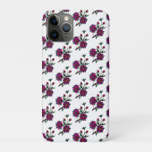 Cerise Pink Floral iPhone 11 Pro Hoesje (Achterkant)
