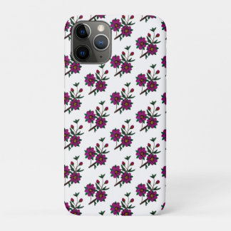 Cerise Pink Floral iPhone 11 Pro Hoesje