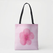 Cerise Roze Macro Flower Canvas tas (Voorkant)