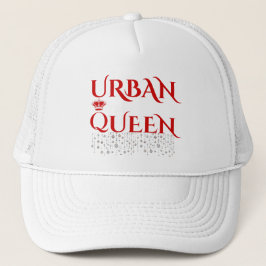 CERISE ROZE STADSKROON ZELDZAME DIAMANT SCHUIM DAM TRUCKER PET