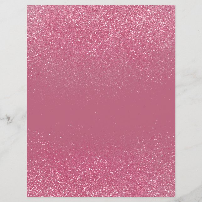 Cerise Shimmer Glitter Dust Scrapbook Paper (Voorkant)