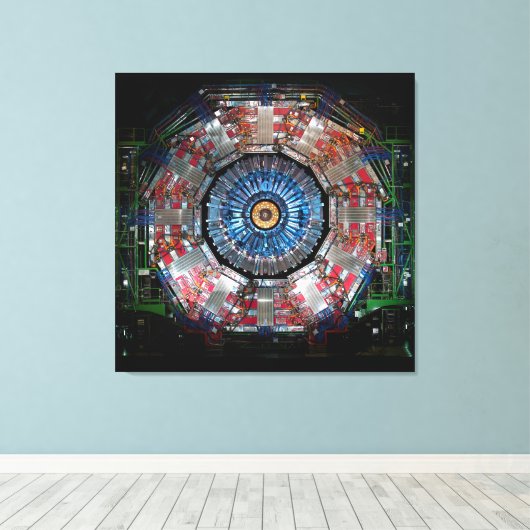 CERN LARGE HADRON COLLIDER CANVAS AFDRUK (Insitu (Houten vloer))