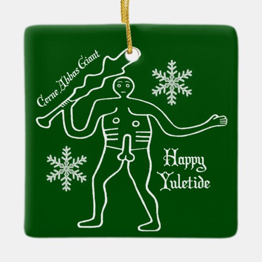 Cerne Giant kerstboom Keramisch Ornament (Voorkant)