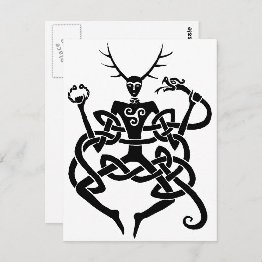 cernunnos briefkaart (Voorkant / Achterkant)