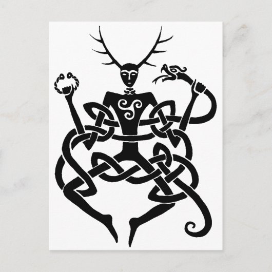 cernunnos briefkaart (Voorkant)