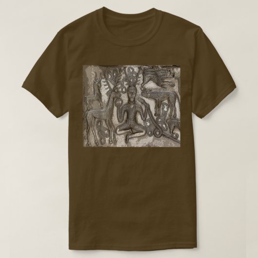 Cernunnos Celtic Horned God Paganism T-shirt (Design voorkant)