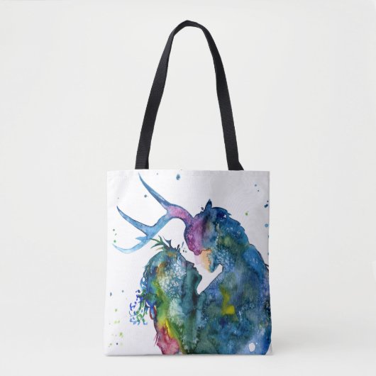 Cernunnos en Meisje Tote Tas (Voorkant)