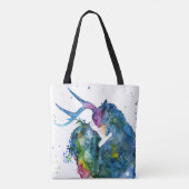 Cernunnos en Meisje Tote Tas (Achterkant)