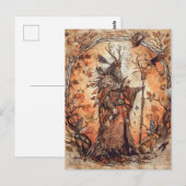 Cernunnos Keltische gehoornde God van Natuur Briefkaart (Voorkant / Achterkant)