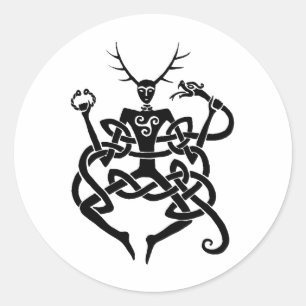 cernunnos ronde sticker
