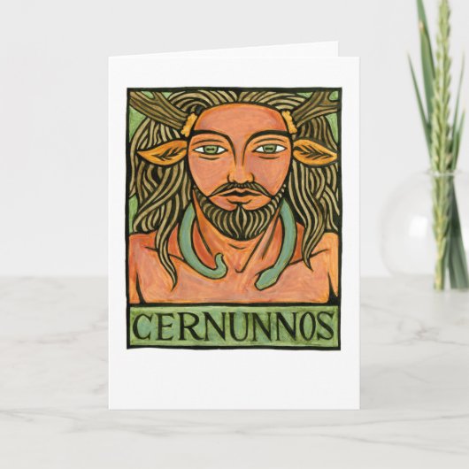 Cernunnos-Wenskaart Kaart (Voorkant)