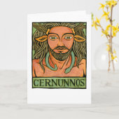 Cernunnos-Wenskaart Kaart (Gele Bloem)