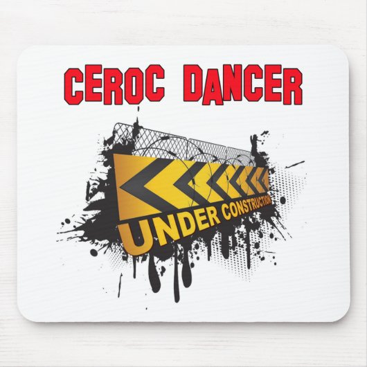 Ceroc-danser in aanbouw muismat (Voorkant)
