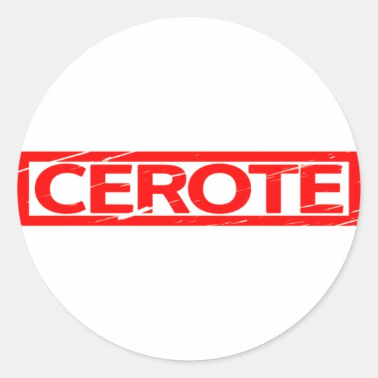 Cerote Stamp Ronde Sticker (Voorkant)