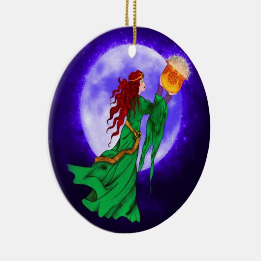 Cerridwen Celtic Wiccan Yule Ornament (Rechts)