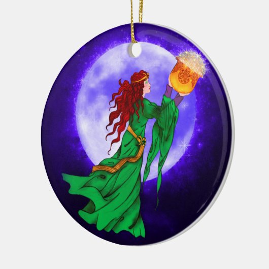 Cerridwen Celtic Wiccan Yule Ornament (Links)