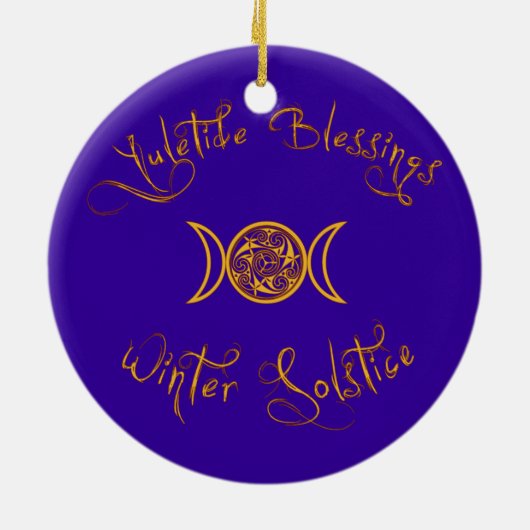 Cerridwen Celtic Wiccan Yule Ornament (Achterkant)