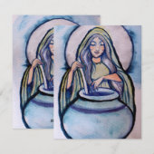 Cerridwen Crone Heks Feestdagenkaart (Voorkant / Achterkant)
