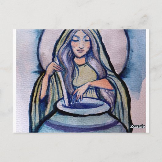 Cerridwen Crone Witch Briefkaart (Achterkant)