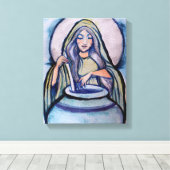 Cerridwen Crone Witch Canvas Afdruk (Insitu (Houten vloer))