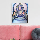 Cerridwen Crone Witch Canvas Afdruk (Insitu (Woonkamer))