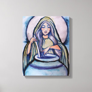 Cerridwen Crone Witch Canvas Afdruk