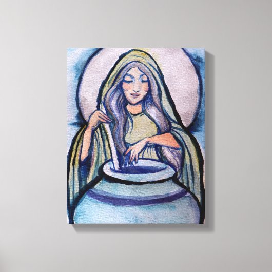 Cerridwen Crone Witch Canvas Afdruk (Voorkant)