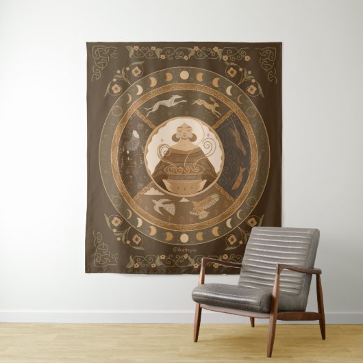 Cerridwen Tapestry Wandkleed (In situ)