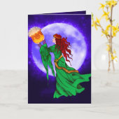 Cerridwen van de Cauldron-Kaarten Kaart (Gele Bloem)