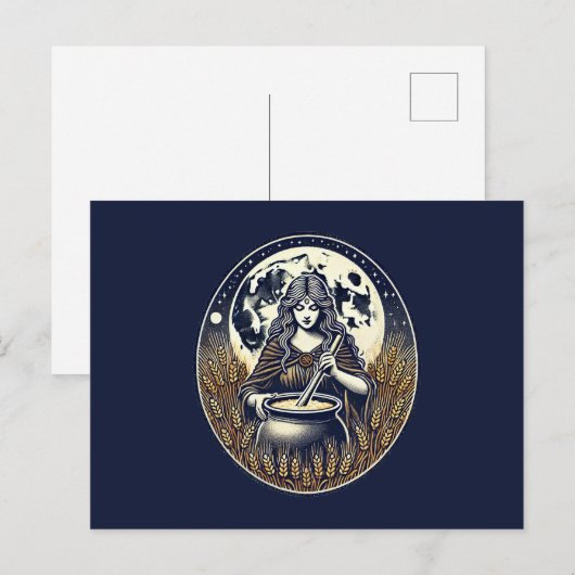 Cerridwen Witch Briefkaart (Voorkant / Achterkant)