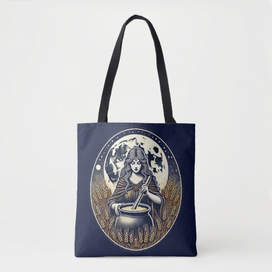 Cerridwen Witch Tote Bag (Voorkant)