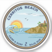 Cerritos Beach Baja California Sur Mexico Sticker (Voorkant)
