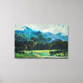 Cerro El Ávila, desde el Parque del Este Canvas Afdruk (Voorkant)