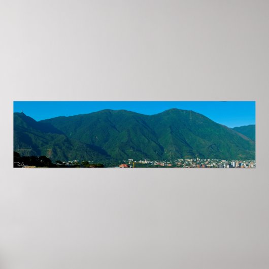 Cerro El Ávila y valle de Caracas Poster (Voorkant)