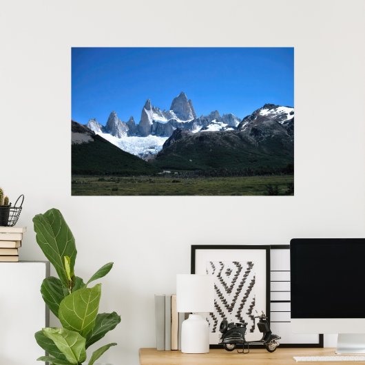 Cerro Fitz Roy Poster (Thuiskantoor)