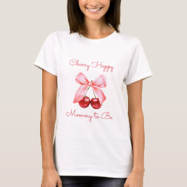 Cerry & Coquette Roze Bow Mama to-be Zwangerschap T-shirt
