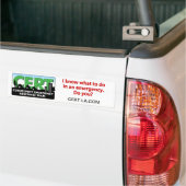 CERT Bumpersticker-pas aan Bumpersticker (Op Truck)