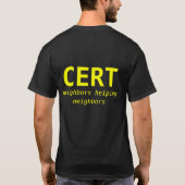 CERT "buren die buren helpen" T shirt (Achterkant)