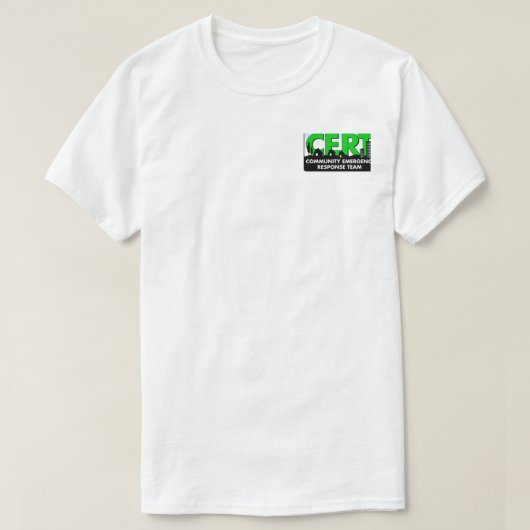 CERT Community Emergency Response Team T-shirt (Design voorkant)