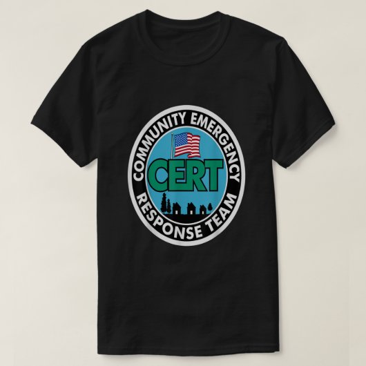 CERT Community Emergency Response Team White T-shirt (Design voorkant)
