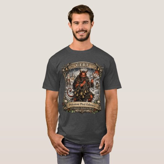 Čert Folklore – Czech St. Nicholas Tradition T-shirt (Voorkant volledig)