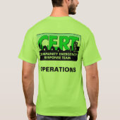 CERT Operations T-Shirt (Achterkant)