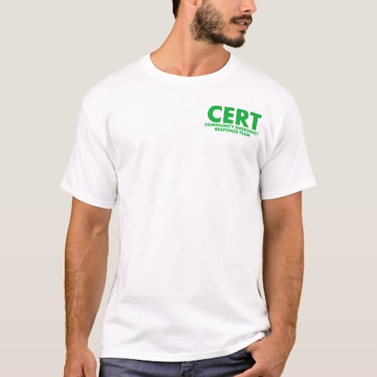 CERT T-Shirt-Custompassen T-shirt (Voorkant)