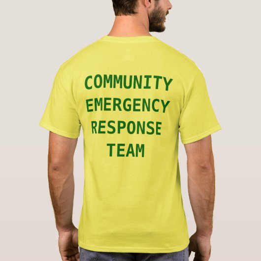 CERT Volunteer Shirt (Achterkant)